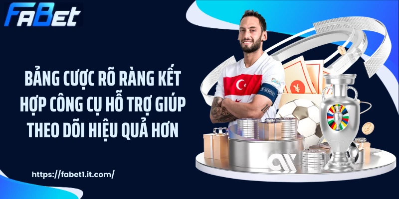 Bảng cược rõ ràng kết hợp công cụ hỗ trợ giúp theo dõi hiệu quả hơn